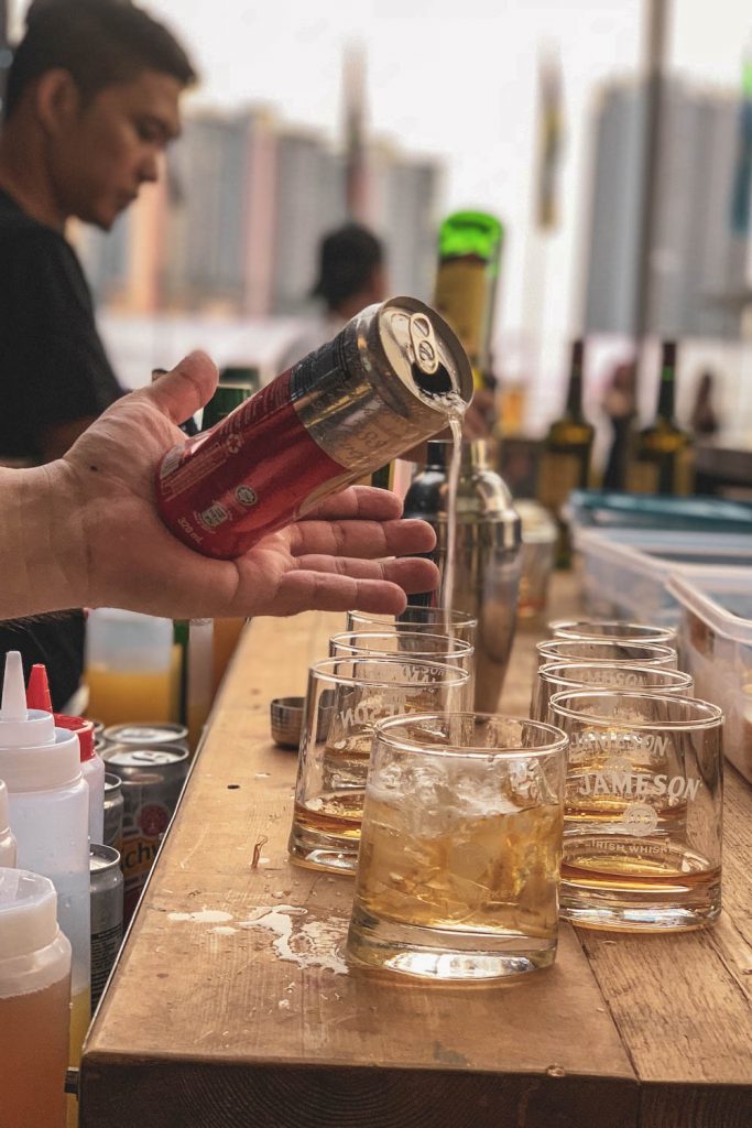 Glass used in Beverage Catering
